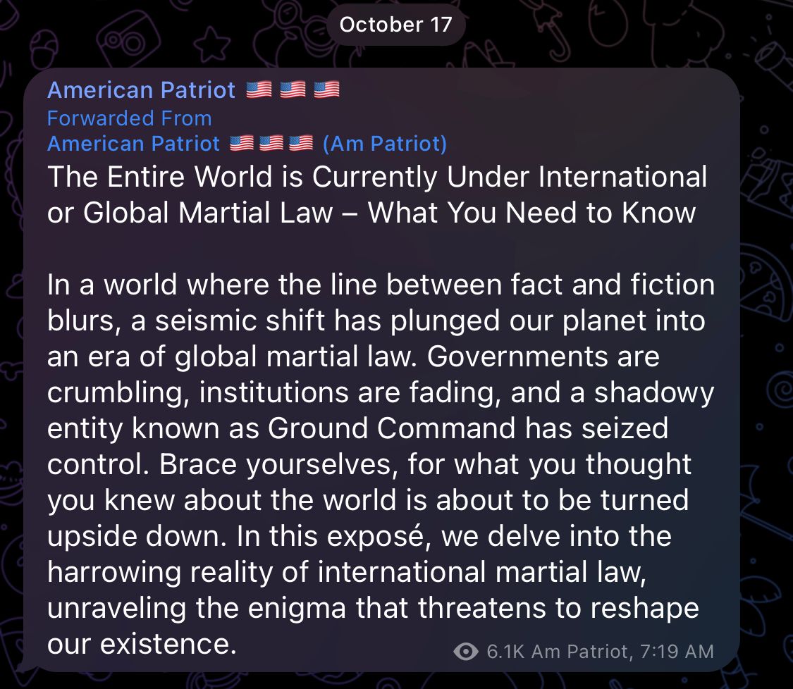 The Entire World is Currently Under International or Global Martial Law – What You Need to Know