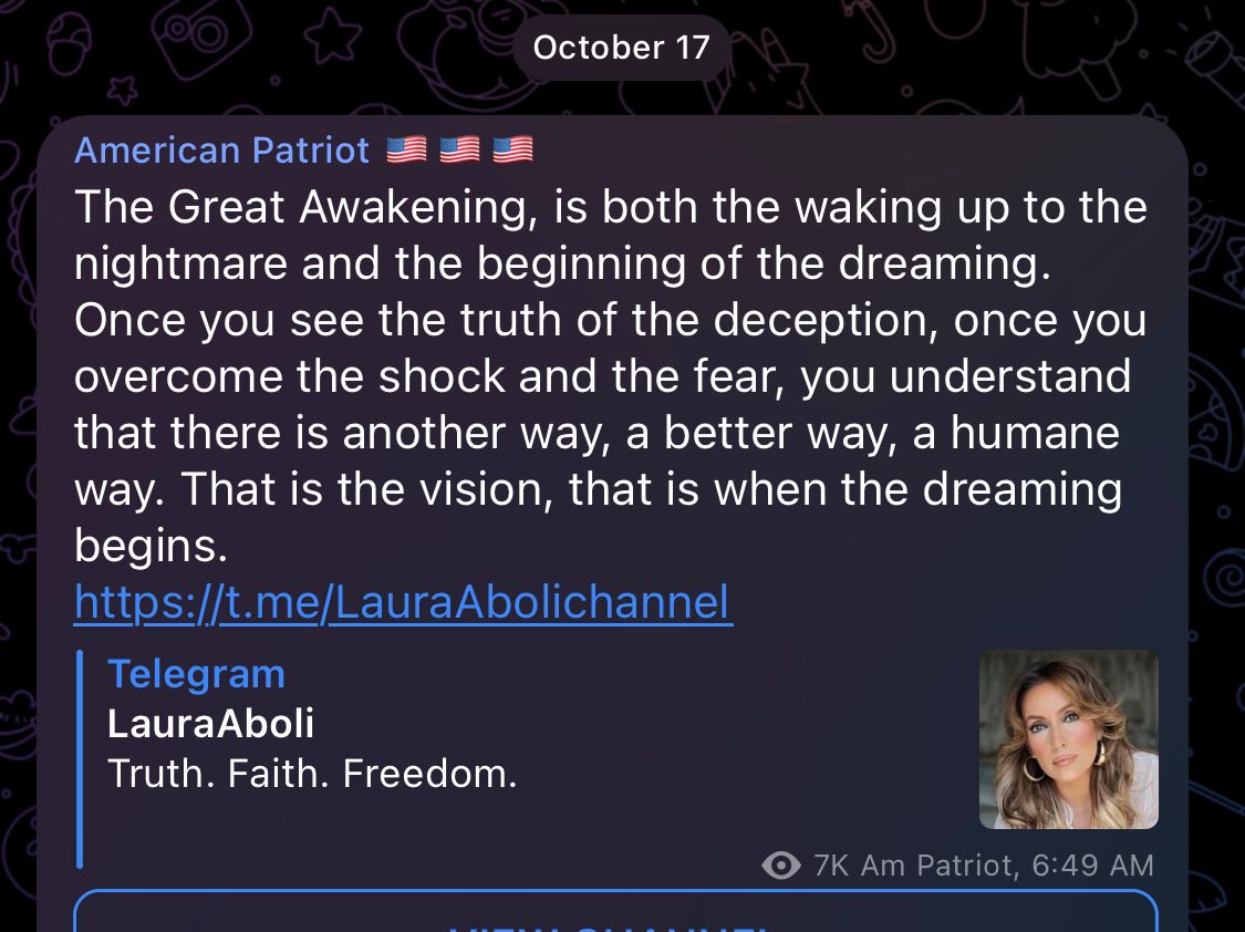 The Great Awakening, is both the waking up to the nightmare and the beginning of the dreaming.
