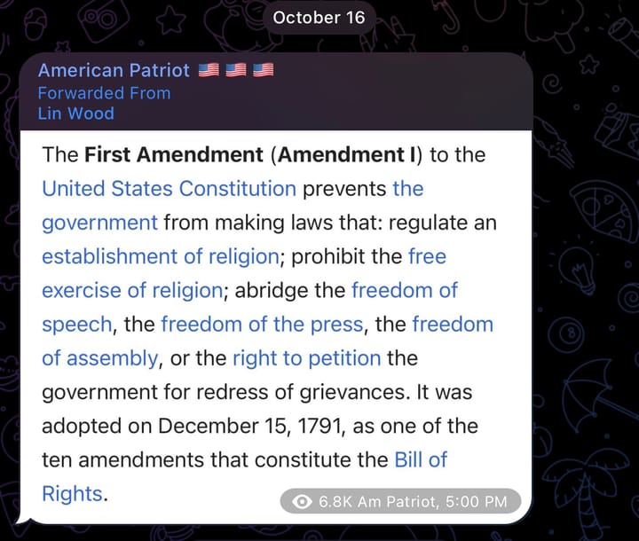 im flexin my first amendment 🥳