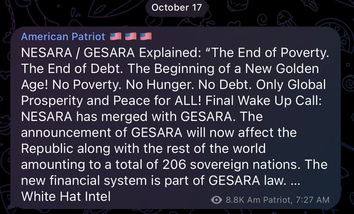 NESARA / GESARA Explained: “The End of Poverty. The End of Debt. The Beginning of a New Golden Age! No Poverty. No Hunger. No Debt. Only Global Prosperity and Peace for ALL!
